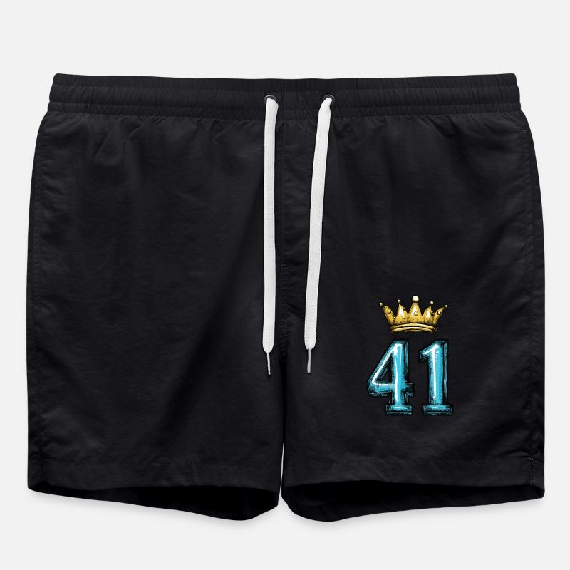 Couronne à 41 chiffres - Short de bain - noir