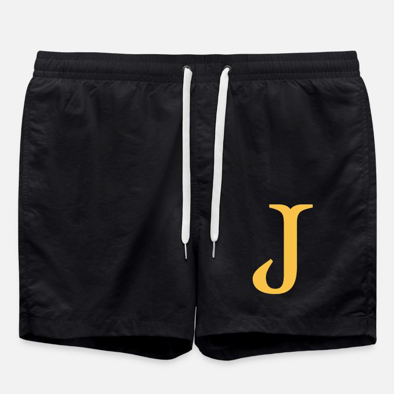 J - Badeshorts - Schwarz