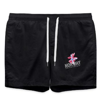 Orignal Norvège Norge - Short de bain - noir - Devant - AI Model Male 185 light (185cm)