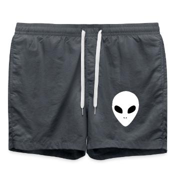 Tête extraterrestre - Short de bain - charbon - Devant - AI Model Male 185 light (185cm)