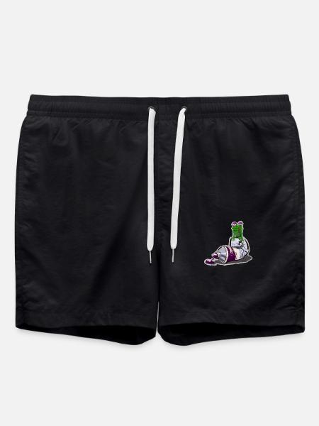 Oil Frog - Swim Trunks - black