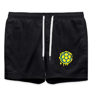 Handball Graffiti - Swim Trunks - black - Front - AI Model Male 185 light (185cm)