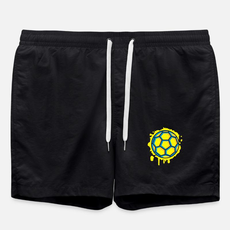 Handball Graffiti - Swim Trunks - black