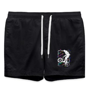 Bmx Fahrrad - BMX Rad fahren - BMX Fahrer - Short de bain - noir - Devant - AI Model Male 185 light (185cm)