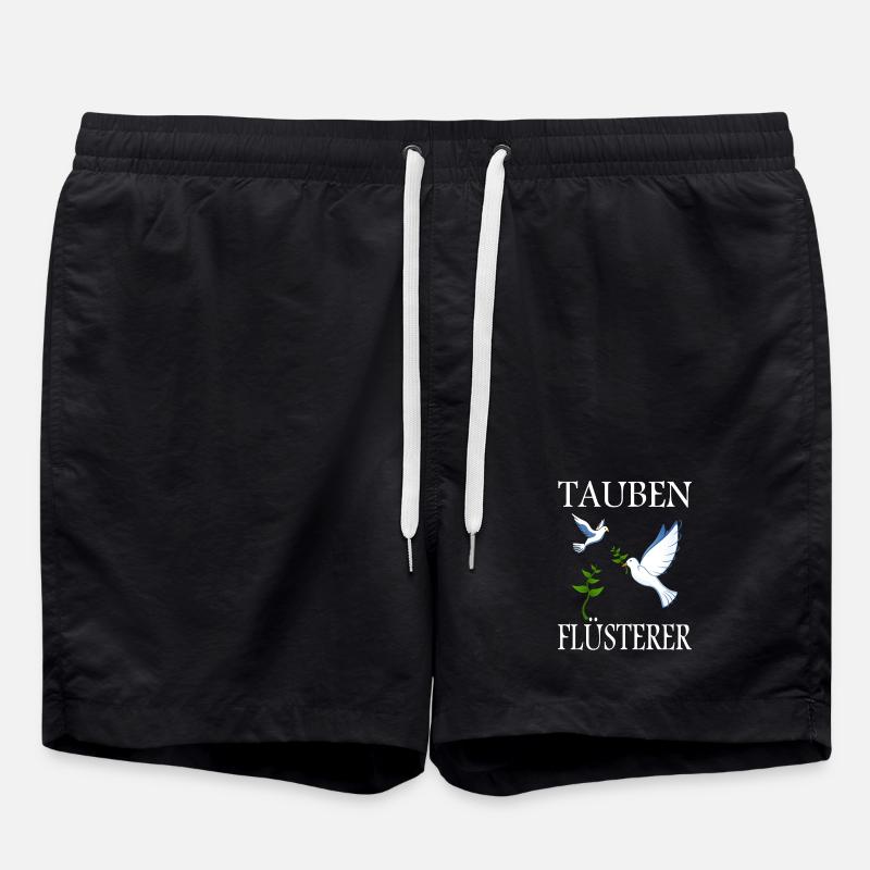 Tauben Flüsterer - Badeshorts - Schwarz