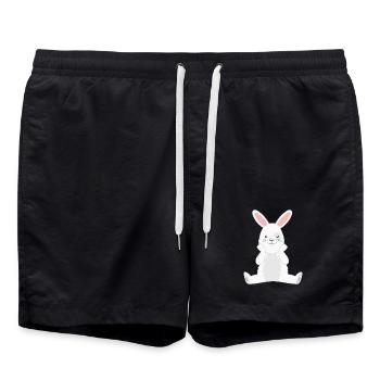 Lapin lapin - Short de bain - noir - Devant - AI Model Male 185 light (185cm)