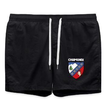 Hinweis Mignon Chamonix Mont Blanc Haute Savoie - Badeshorts - Schwarz - Vorne - AI Model Male 185 light (185cm)