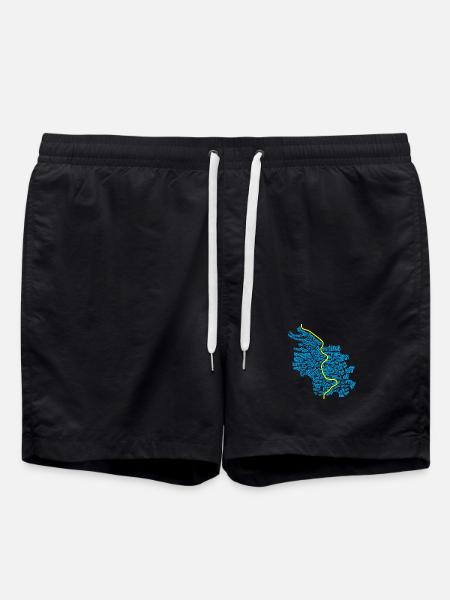 Köln - 86 Veedel - Badeshorts - Schwarz