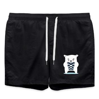 BAYERN EISBÄR TRACHTEN ERSATZ DIRNDL - Swim Trunks - black - Front - AI Model Male 185 light (185cm)