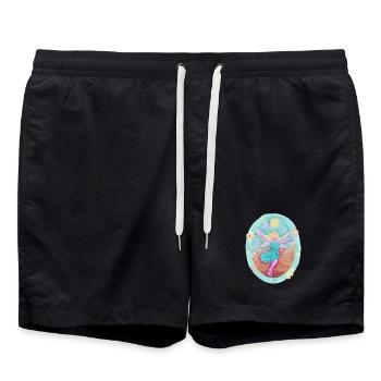 ZauberElfe der Freude - Sonja Ariel von Staden - Badeshorts - Schwarz - Vorne - AI Model Male 185 light (185cm)