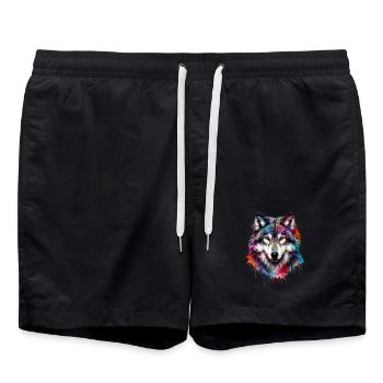 Loup - Short de bain - noir - Devant - AI Model Male 185 light (185cm)