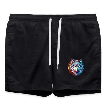 Loup - Short de bain - noir - Devant - AI Model Male 185 light (185cm)