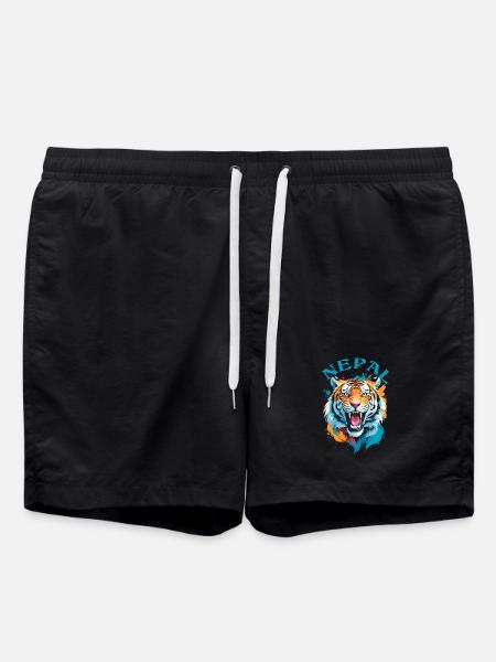 Nepalese tiger - Swim Trunks - black