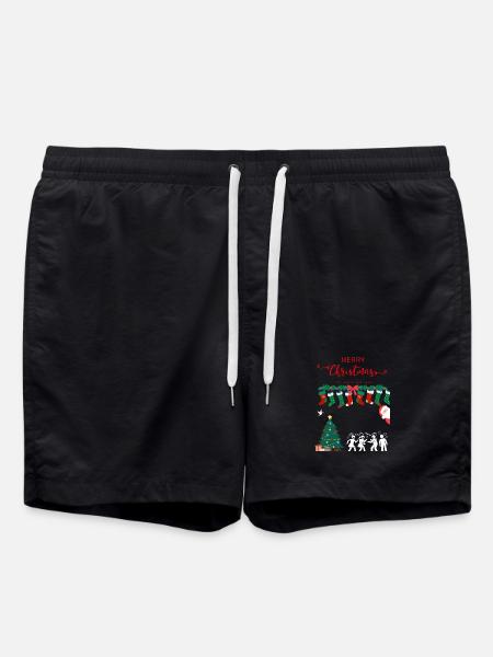 Merry Christmas - Swim Trunks - black