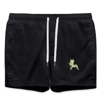 Elegant Praying Mantis - Swim Trunks - black - Front - AI Model Male 185 light (185cm)