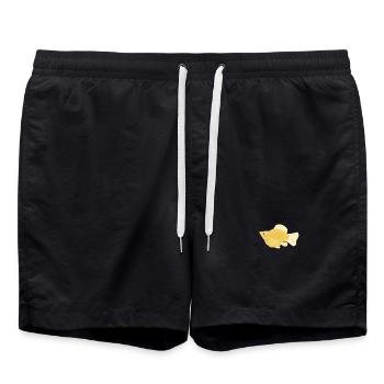 Tropical Molly - Swim Trunks - black - Front - AI Model Male 185 light (185cm)