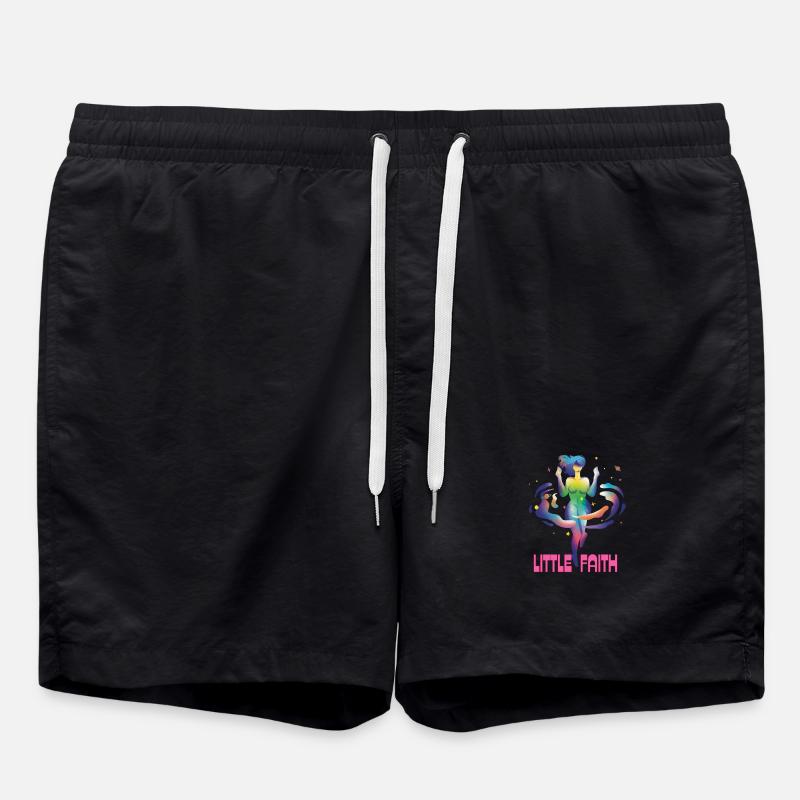 Kleiner Glaubensregenbogen - Badeshorts - Schwarz