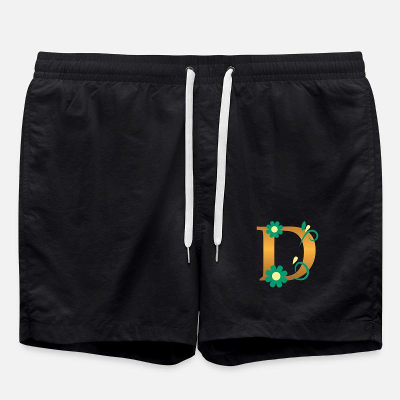 D - Badeshorts - Schwarz