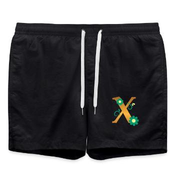 X - Short de bain - noir - Devant - AI Model Male 185 light (185cm)