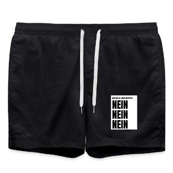 Egal_was_du_sagen_moechtest - Short de bain - noir - Devant - AI Model Male 185 light (185cm)