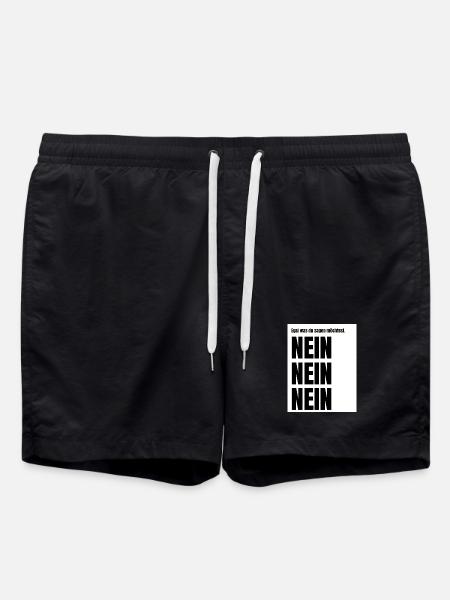 Egal_was_du_sagen_moechtest - Swim Trunks - black