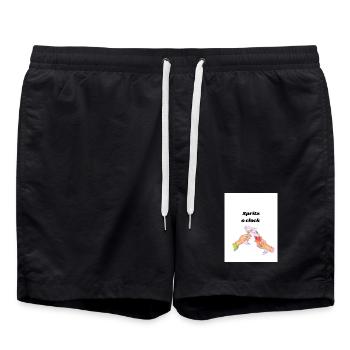 Spritz o horloge - Short de bain - noir - Devant - AI Model Male 185 light (185cm)