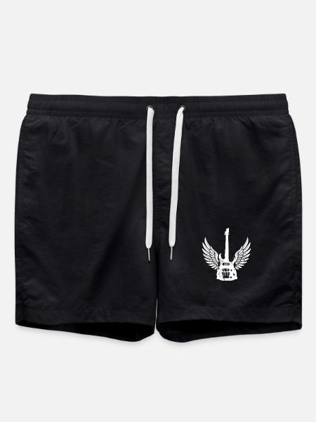 Guitar Wings Artistic gift - Swim Trunks - black