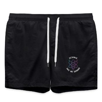 Science has no gender pour femmes et hommes - Short de bain - noir - Devant - AI Model Male 185 light (185cm)