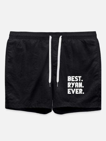 Best Ryan Ever Gift Saying - Swim Trunks - black