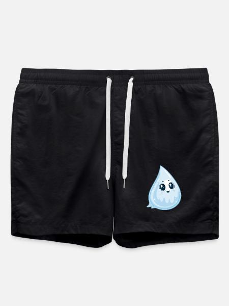 Luminous Kawaii Drop - Swim Trunks - black