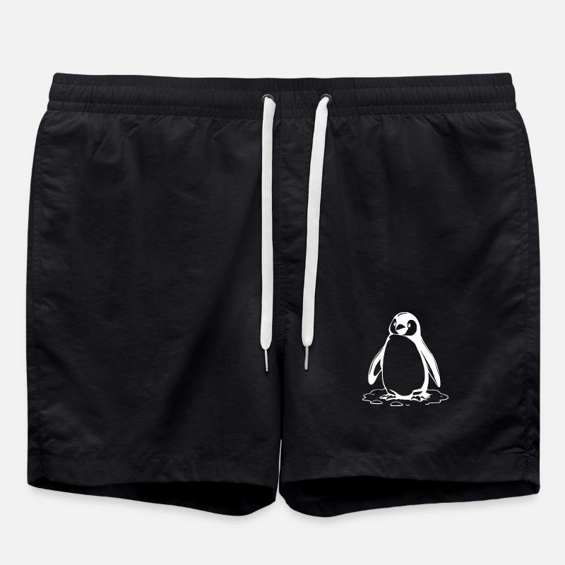 Penguin - Swim Trunks - black