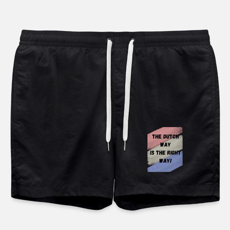 Dutch way is the right way - Swim Trunks - black