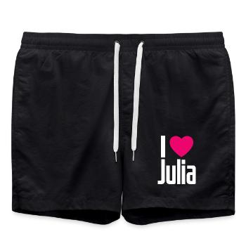 J’aime Julia Coeur rose J’aime Julia - Short de bain - noir - Devant - AI Model Male 185 light (185cm)