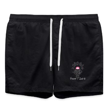 Attrape-Rêves Lotus du Temps du Rêve - Short de bain - noir - Devant - AI Model Male 185 light (185cm)