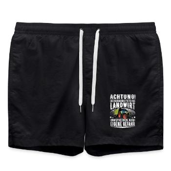 Cultivateur - Short de bain - noir - Devant - AI Model Male 185 light (185cm)