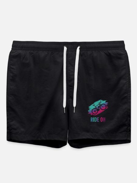 Rainbow Bike Ride On - Badeshorts - Schwarz