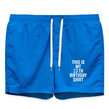 Cadeau 23e Anniversaire 23 ans - cadeau 23 ans - Short de bain - cobalt blue - Devant