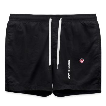 GROENLAND DANEMARK | DEPUIS 1814 - Short de bain - noir - Devant - AI Model Male 185 light (185cm)