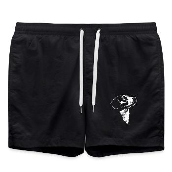 Chien Silhouette Drever Chien Wilsigns - Short de bain - noir - Devant - AI Model Male 185 light (185cm)