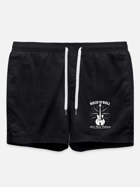 Rock 'n' Roll ist keine Lärmbelastung - Badeshorts - Schwarz
