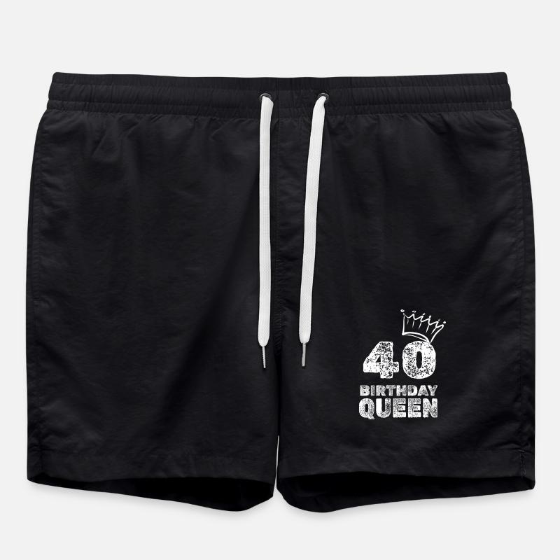 40 - Badeshorts - Schwarz