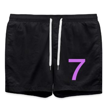 7 - Swim Trunks - black - Front - AI Model Male 185 light (185cm)