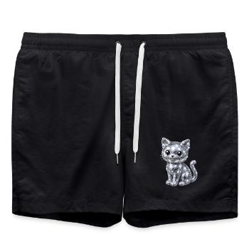 Paillettes disco pour chat - Short de bain - noir - Devant - AI Model Male 185 light (185cm)