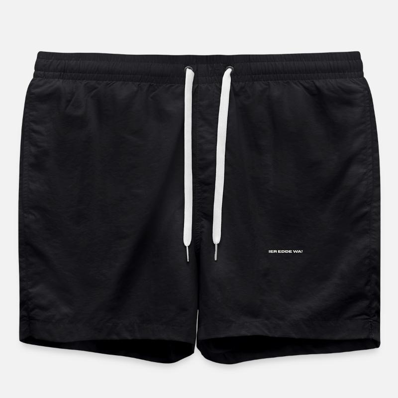 Antwerps_Dialect_T-shirt - Swim Trunks - black