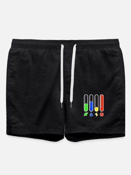 Status Bars - Rage High - Swim Trunks - black