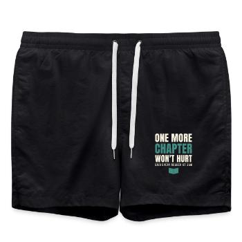 One More Chapter Won't Hurt - Swim Trunks - black - Front - AI Model Male 185 light (185cm)