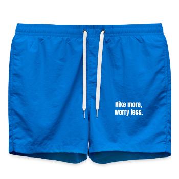 Hike more, worry less. - Swim Trunks - cobalt blue - Front