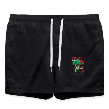 Japon Broco lee funny - Short de bain - noir - Devant - AI Model Male 185 light (185cm)