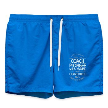 coach plongée sous-marine cadeau moniteur plongée - Short de bain - cobalt blue - Devant