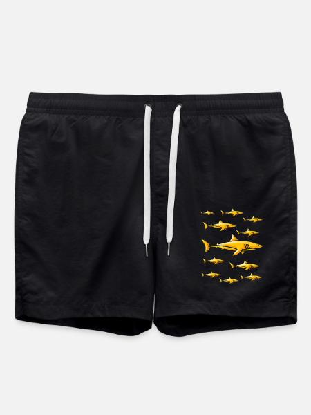Schule der goldenen - Goldhaie - Badeshorts - Schwarz